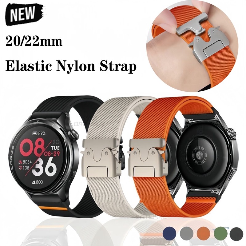 Pulseira de Nylon para Amazfit Balance Cheetah Pro Round GTR GTS 4 3 Pro 2 Bip 5 47MM GTS4 2 mini Active 2 huami 20mm 22