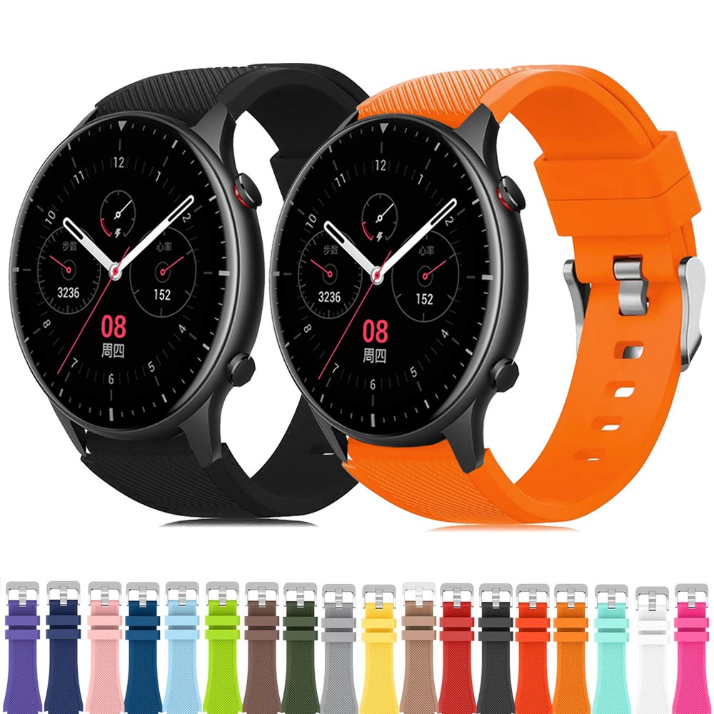 Pulseira De Silicone De Substituição De 22 Mm Para Huami Amazfit GTR 4 3 Pro GTR2 / Balance 2 3 Ultra / Cheetah Pro