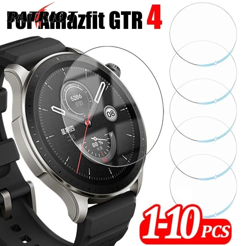 [PATRIO] Compatível Para Huami Amazfit GTR 4 Smartwatch Protetor De Tela De Vidro Temperado Filmes Temperados Transparen