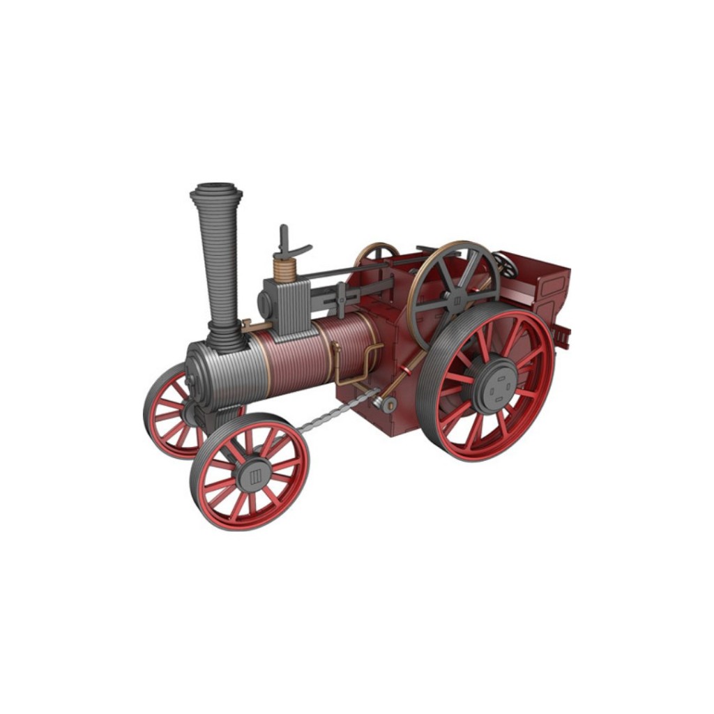 Miniatura Trator Burrell Traction Engine 3d, Quebra Cabeça Em Mdf