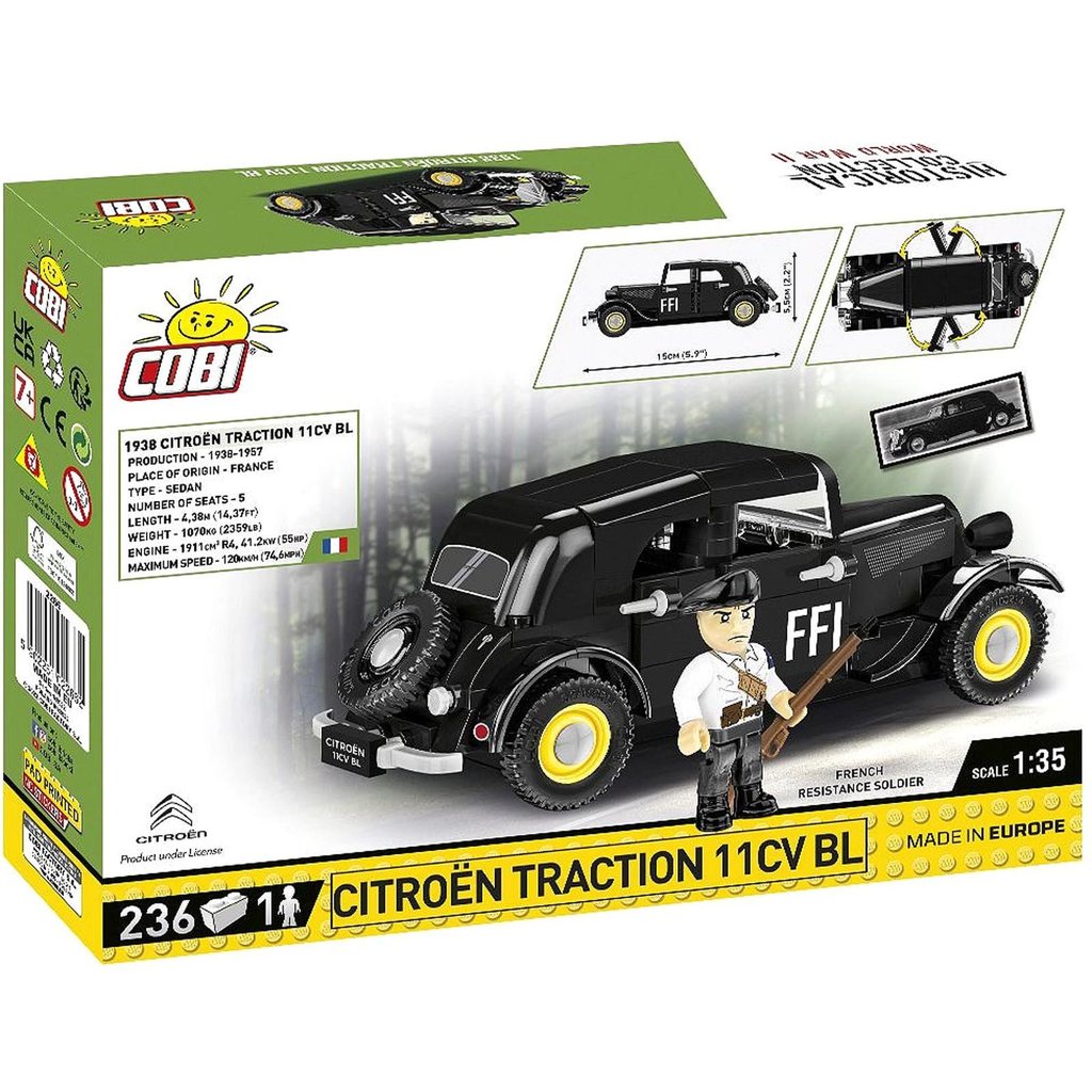 Citroën Traction 11Cv Bl 236 Pçs Blocos De Montar Cobi