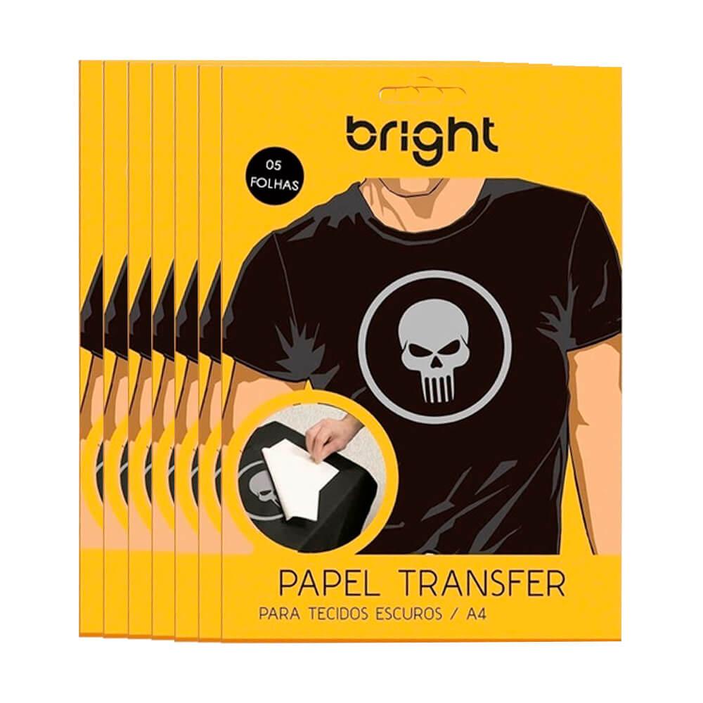 Papel Transfer para algodão A4 Tecidos Escuros Bright 50 Fls