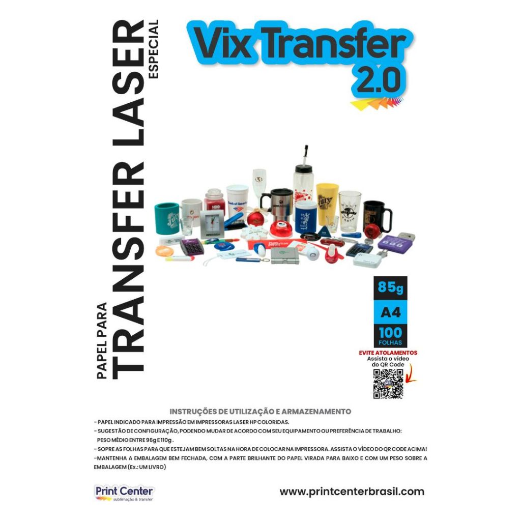 PAPEL TRANSFER LASER VIX TRANSFER 2.0 85g