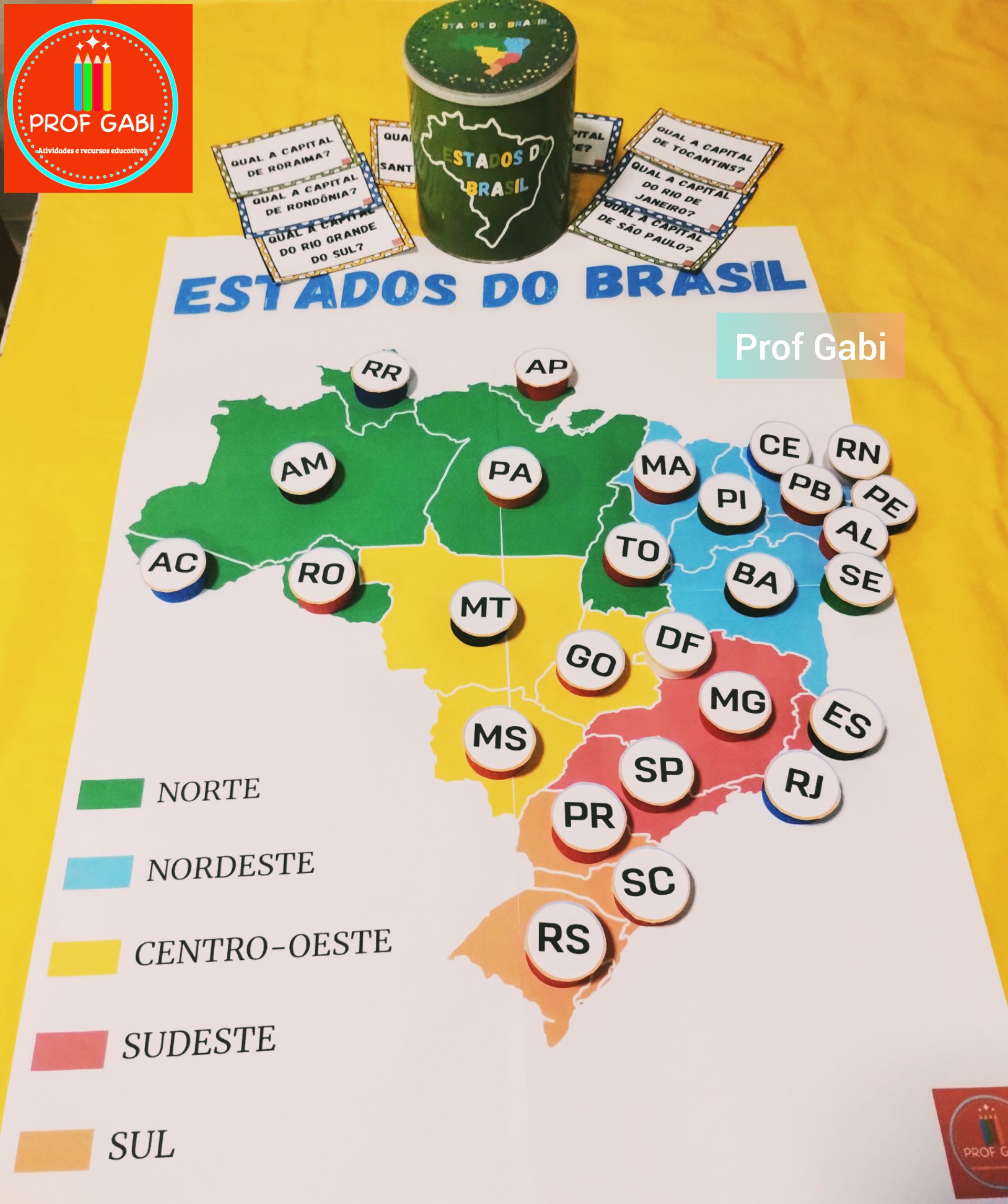 Mapa do Brasil: Estados Brasileiros