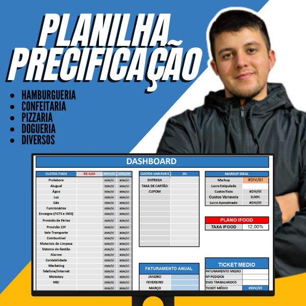 Planilha de Precificação Completa - Lucas Borbs