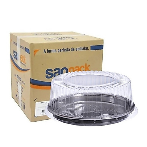 Embalagem Para Bolos Tortas Pudim S-50 caixa com 50 unid Tampa Média