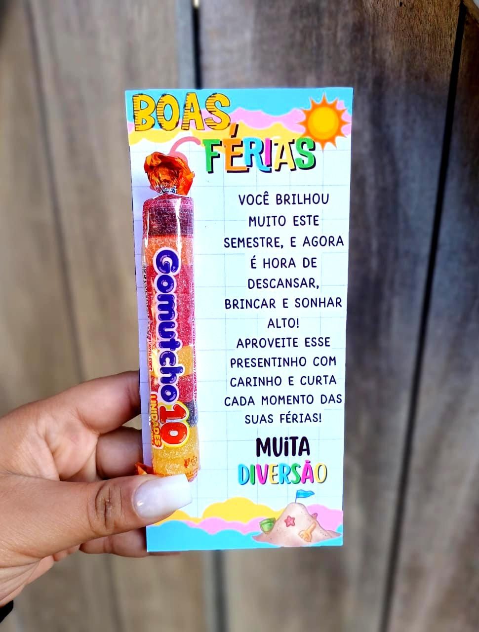 Lembrancinha Boas Férias