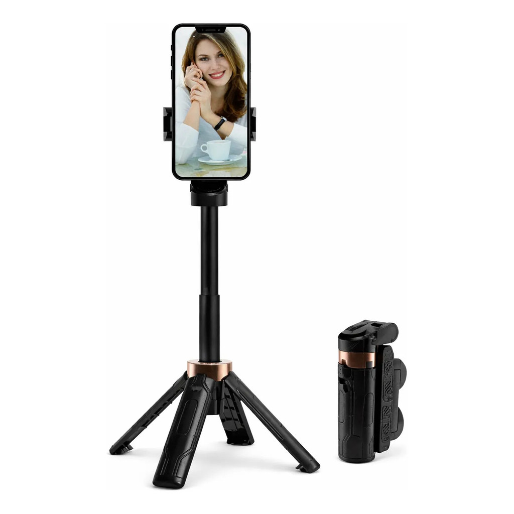 Bastão De Selfie Com Controle Bluetooth Removível Dobrável