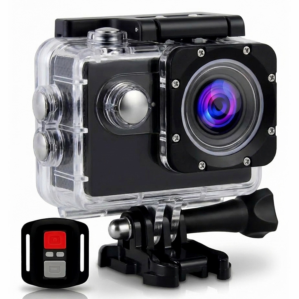 Câmera Esportiva H9R 4K WiFi 16MP Com EIS Controle Remoto E Case À Prova D Água 30m