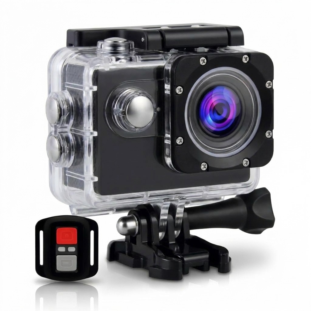 Câmera Esportiva H9R 4K WiFi 16MP Com Controle Remoto Case À Prova D'Água 30m E Estabilização EIS