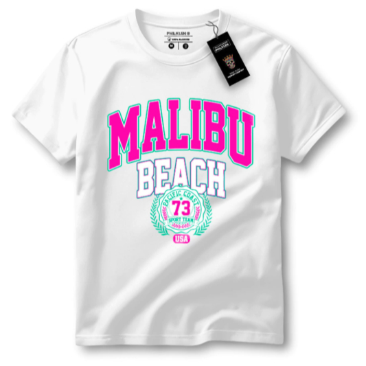 Camiseta Unissex de Algodão com Estampa 