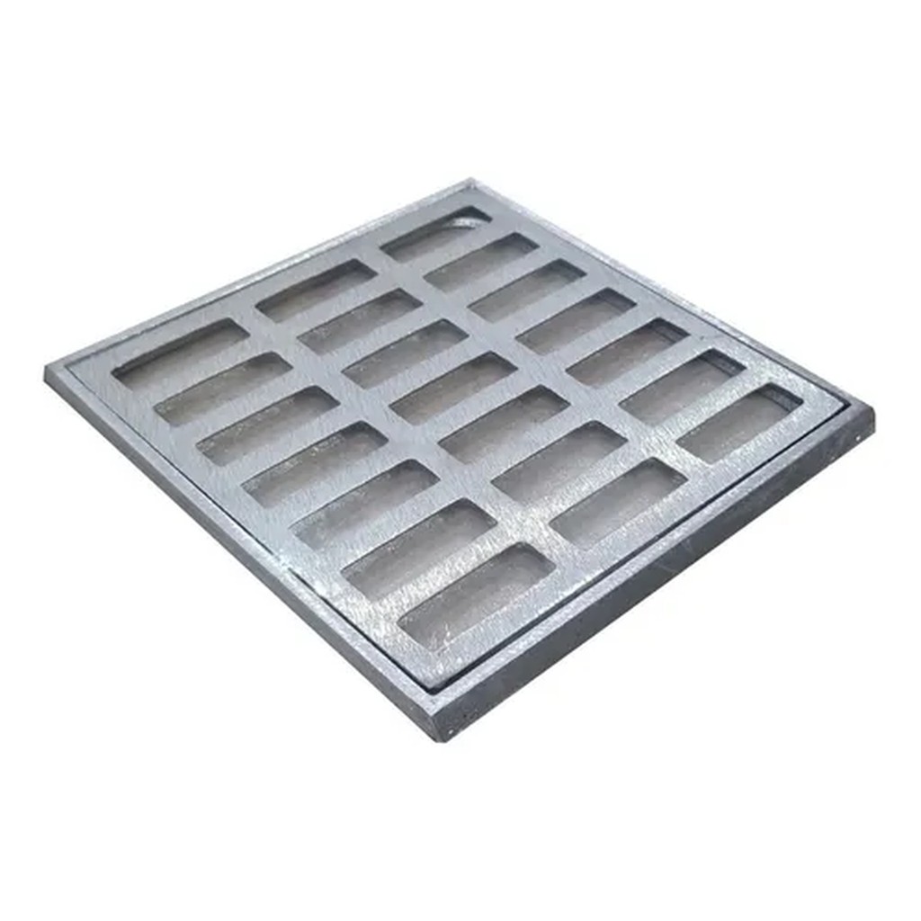 Ralo Grelha 20x20cm Pluvial C/ Suporte Linear