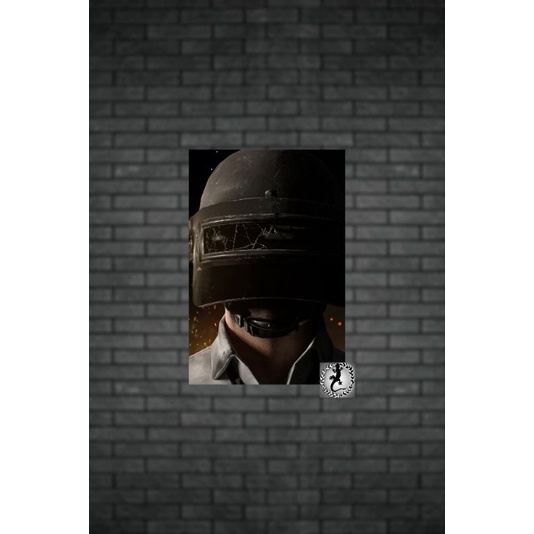 Quadro placa decorativa Player PUBG Dark 20x30 Alta Qualidade 4k