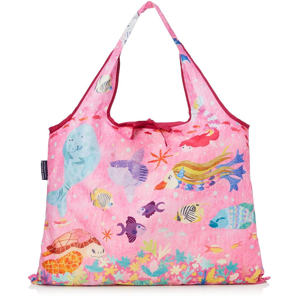 2Way Shopping Bag Antibacterial Snap Button Compact Portable