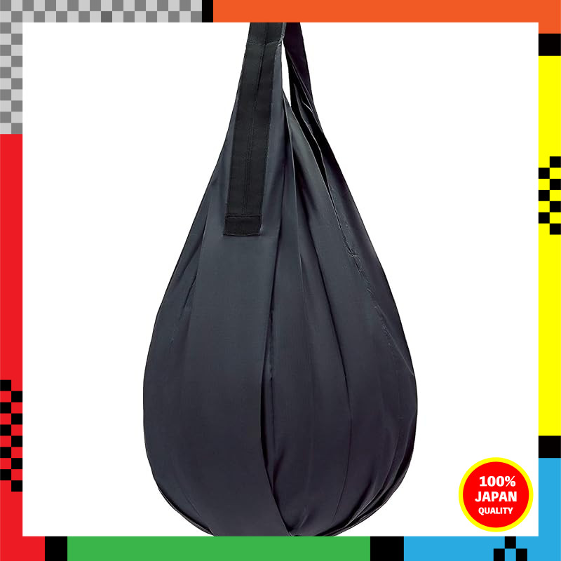 Marna Shupatto Compact Bag Drop Black Foldable Vertical Eco Bag S460BK