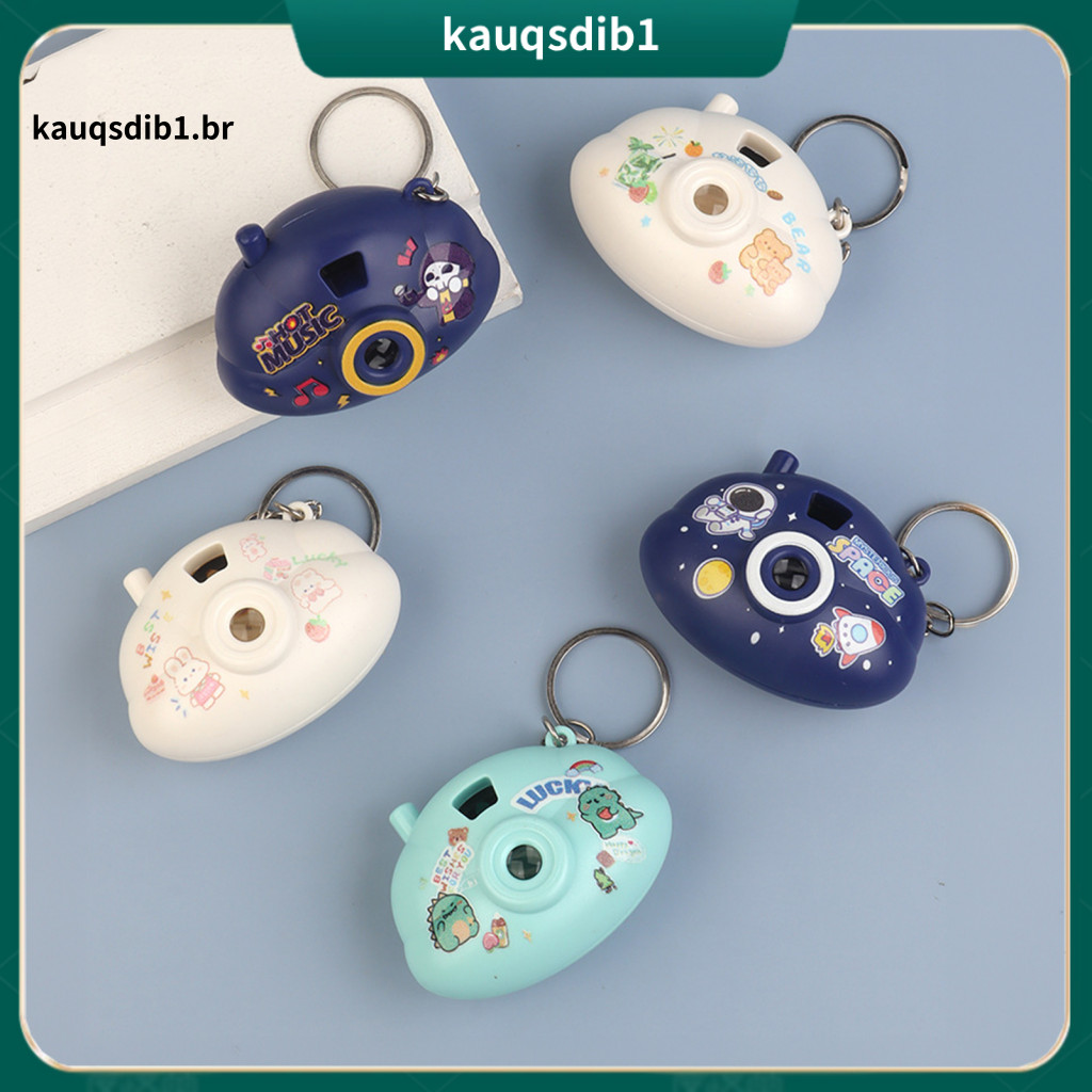 Soft Cloud Toy Handheld Projection Mini Cartoon Camera Keychain with Slide Projector Light – Fun Kids Pendant for Bags
