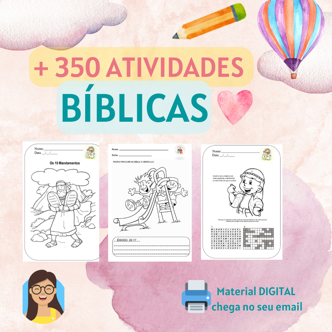 395 ATIVIDADES BÍBLICAS | MINISTÉRIO INFANTIL