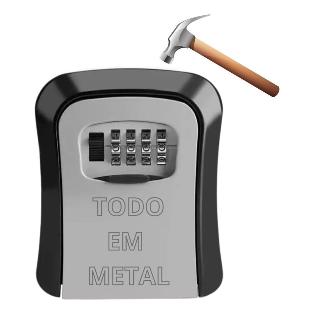 Cofre Parede Guarda Objetos de Valor Senha Airbnb Todo Em Metal Proteção Segurança
