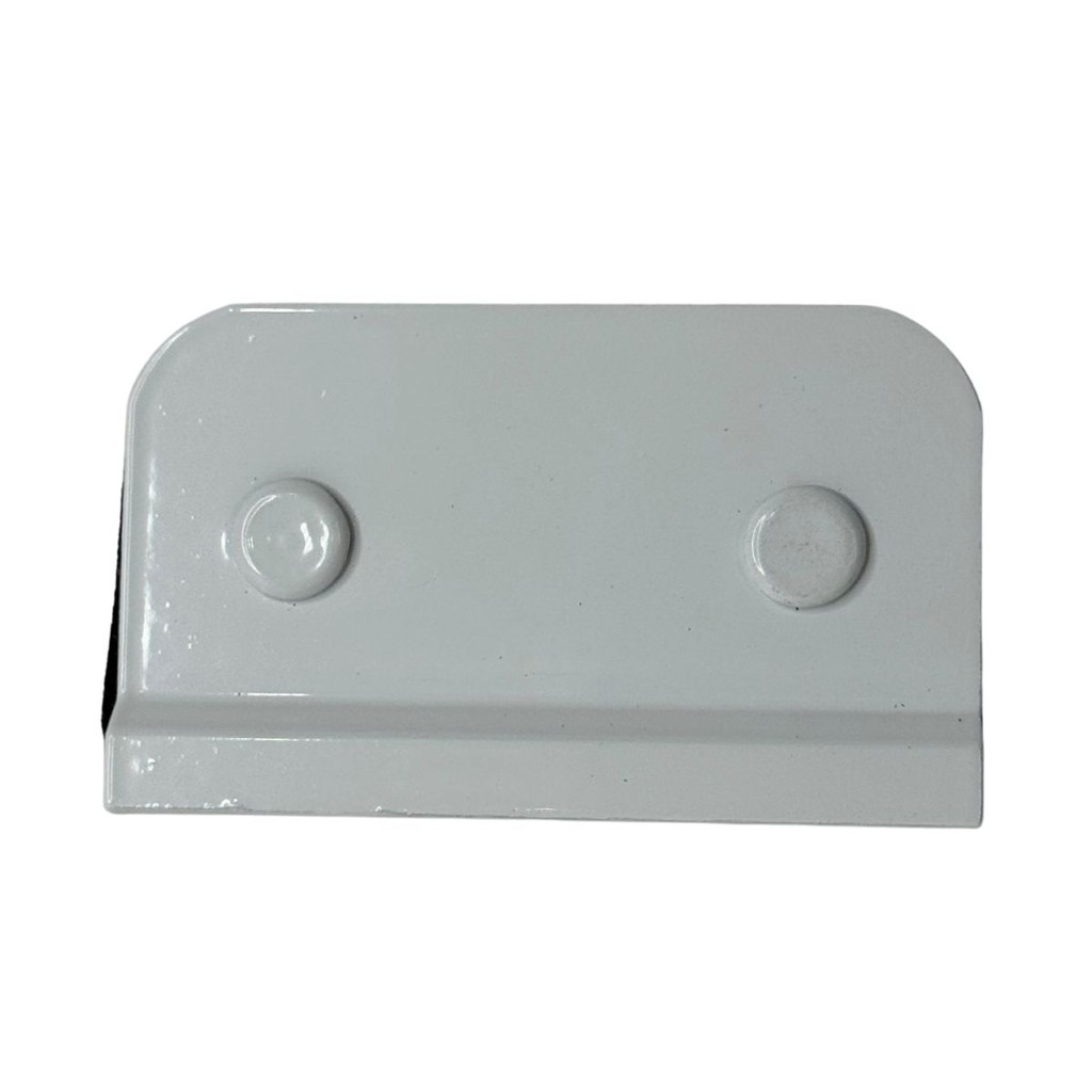Contra fechadura com aba de proteção branco