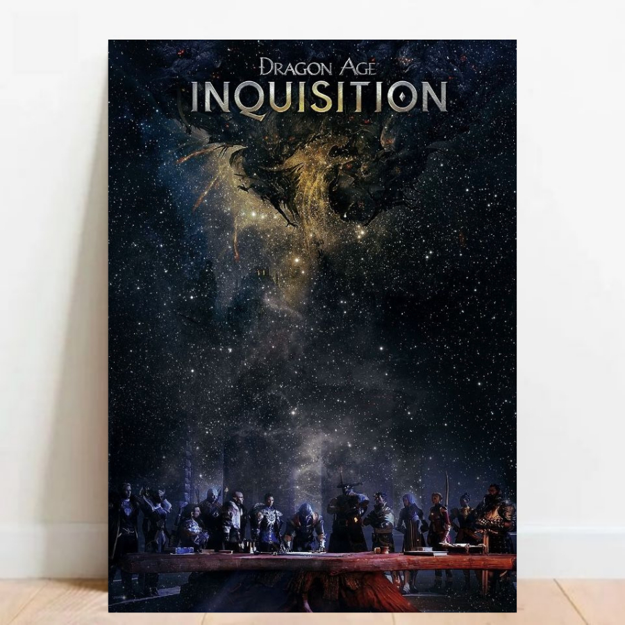 Quadro Decorativa Geek Gamer Dragon Age: Inquisition games Super Nintendo Playstation 06