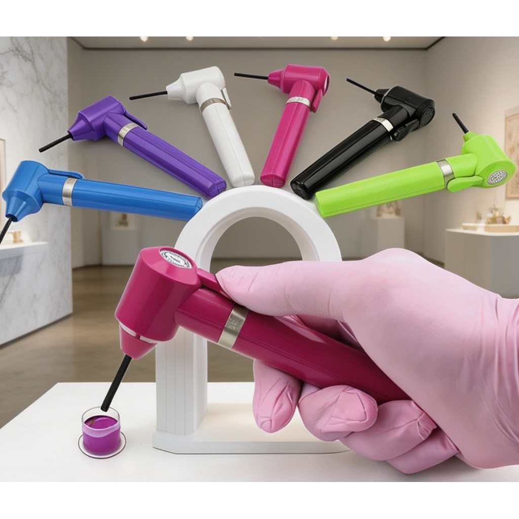 Misturador Elétrico De Henna E Pigmentos Mini Mixer Para Design De Sobrancelhas E Tattoo Com 5 Varetas Barato
