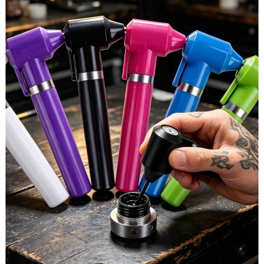 Misturador Elétrico De Tintas Tattoo E Micropigmentação Mini Mixer Henna Designer Sobrancelhas Batedor Básico