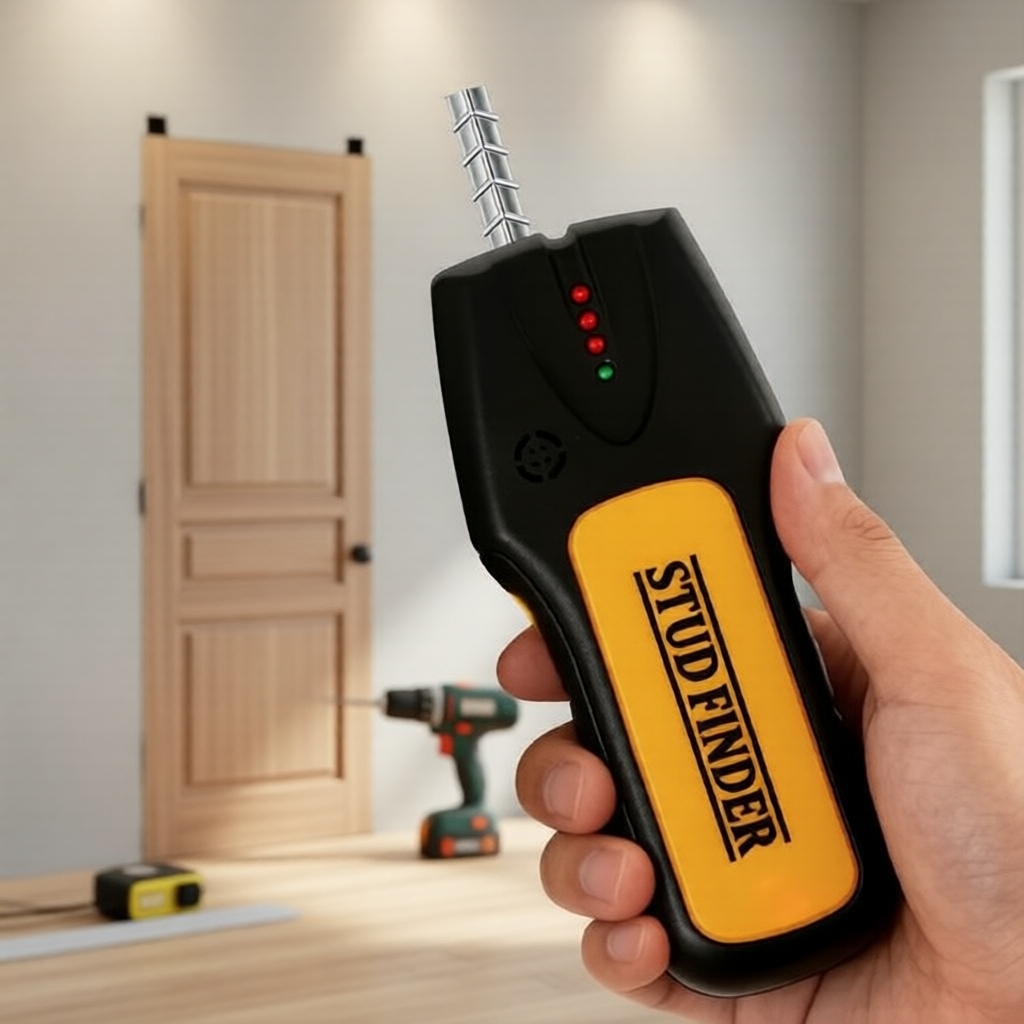 Conjunto de Detector de Metais e Scanner de Parede - Detecta Armaduras de Madeira e Fios Elétricos AC para Reformas