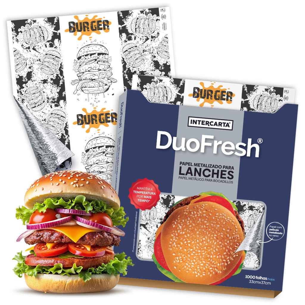 Papel Acoplado DuoFresh Térmico SPLASH 33x37cm com 1000 UN
