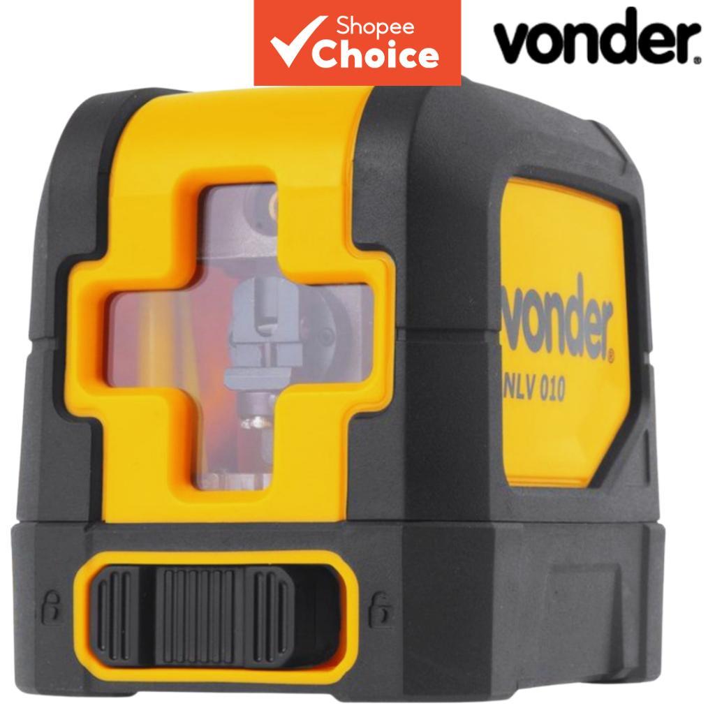 Nível De Laser De Feixe Vermelho Vonder NLV010 De Uma Peça , Linha Horizontal E Vertical Autonivelante De 10 M Com Supor