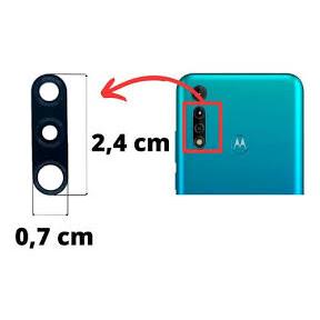 Lente Vidro da Câmera Motorola Moto G8 Power Lite 100% Vidro