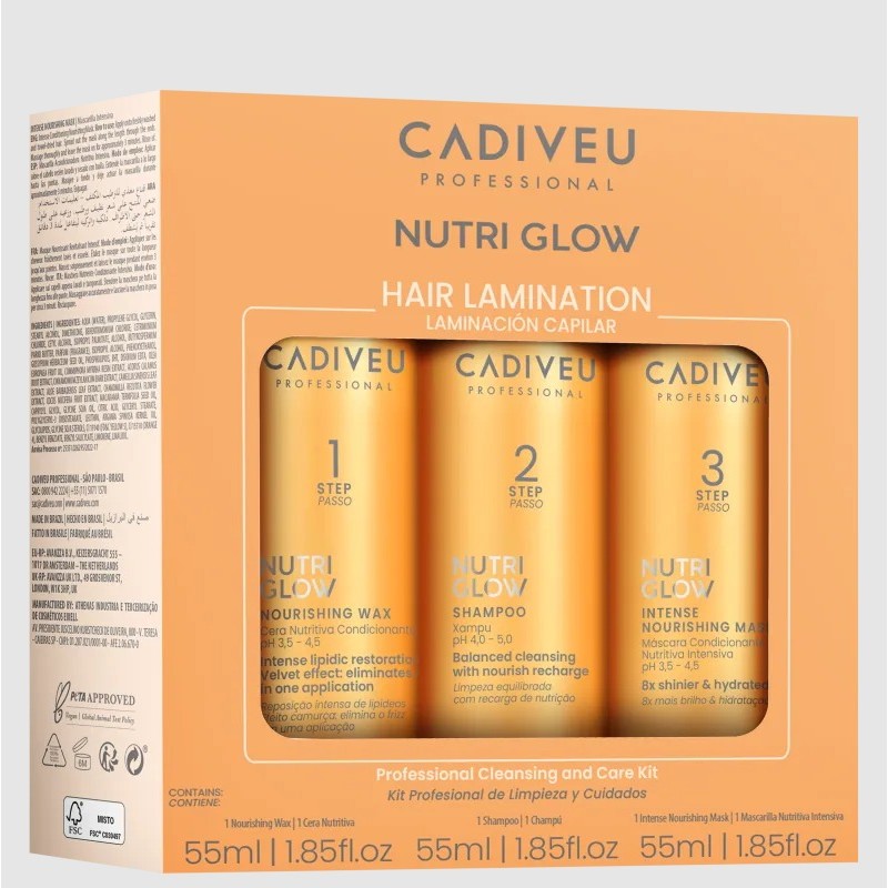 Kit Cadiveu Professional Nutri Glow Mini Trio (3 Produtos)