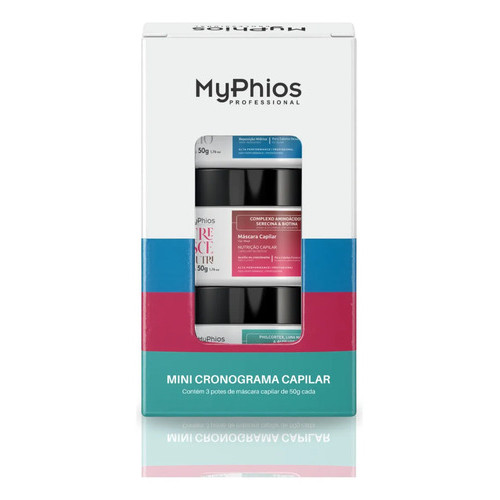 Kit mini Cronograma Capilar Myphios Professional 3x50g