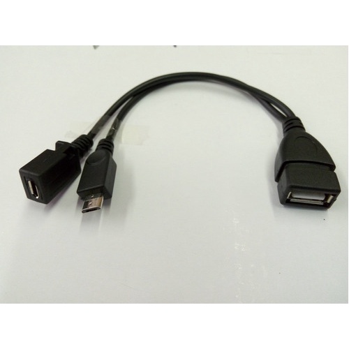 10pçs Cabo Usb Femea / Micro Usb Y/ Micro Usb Otg Dois Em Um
