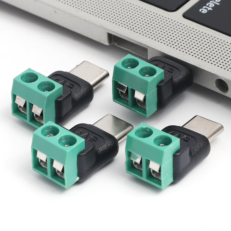 3-10pcs Fiação De Parafuso Sem Solda USB C/Micro , Adaptador De Bloco Terminal Regulado 5V-4 Modelos De Alimentação/Carr