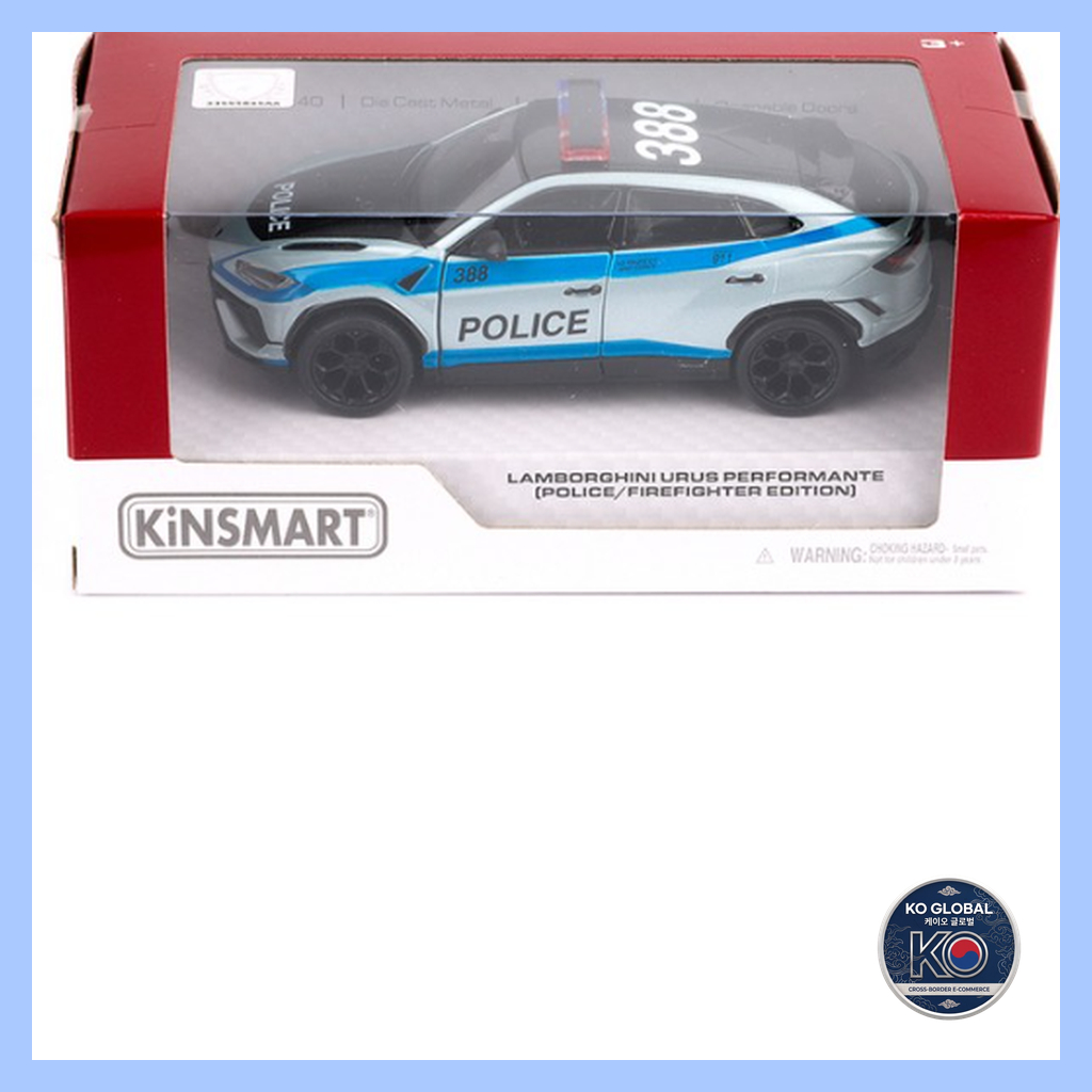 [Coréia] KR Kinsmart Lamborghini Urus Police Rescue Diecast Car , 1 Unidade/Série De Brinquedos Para Carros De Polícia