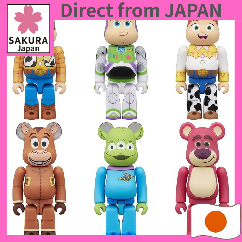 MEDICOM TOY BE@RBRICK CHASE TOY STORY, approximately 70 mm tall each, non-scale, pre-painted fully assembled figures, bo