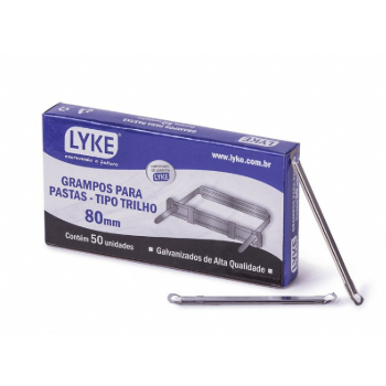 Grampo Trilho em metal galvanizado - 80mm - cx/50 unds