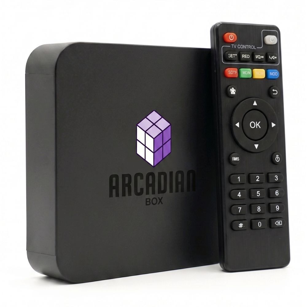 Arcadian Box - Smart TV Box Android (4K Ultra HD) - Fliperama Arcadian