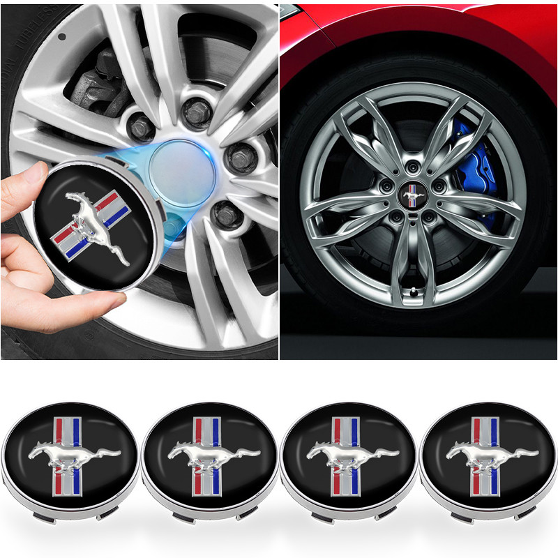 4 Pçs Auto Emblema Roda Centro Hub Tampas Aro Cobre Acessórios Para Ford Mustang 2015 2017 2018 2005 2006 2007 2008 Shel