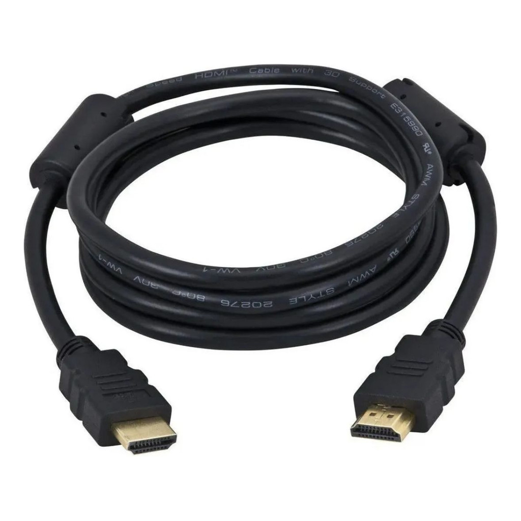 Cabo Hdmi 5m Para Monitor Lcd Led Full Hd 1080p 1.4v