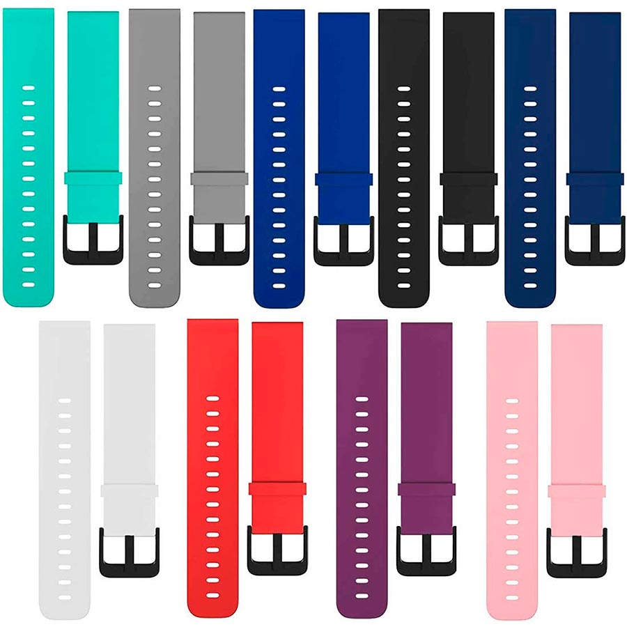 Pulseira Silicone 20mm Fecho Tradicional Amazfit Gtr 2e Gts 2e Amazfit Bip Bip2 Bip Lite