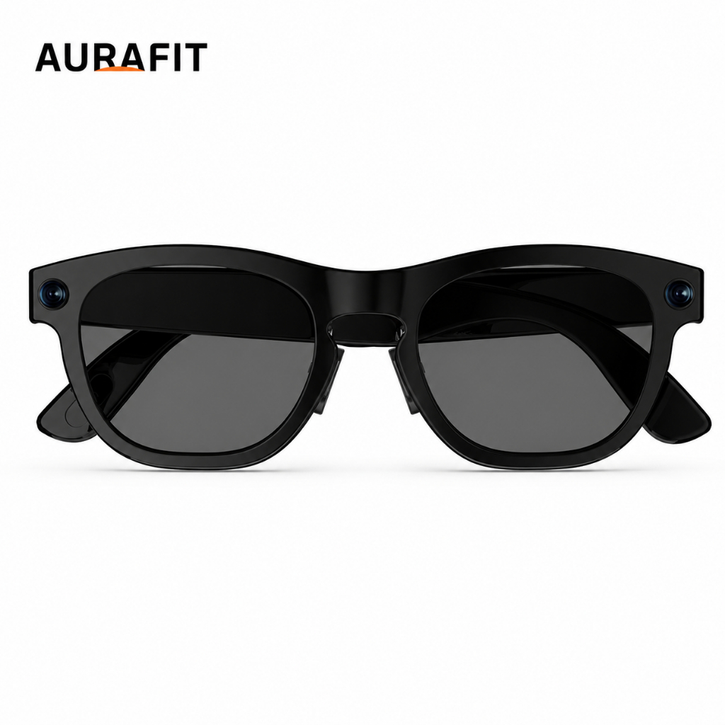 FancyView Y1 Smart Glasses 8MP Camera 1080P Video Bluetooth Calls 16GB Wi-Fi 6