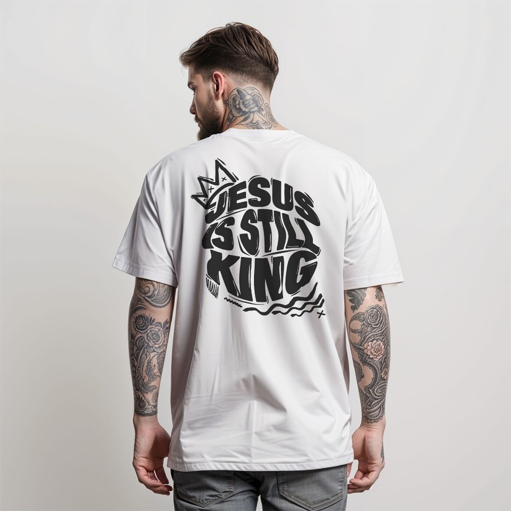 Camiseta Jesus is still king T-Shirt Masculina Camisa Manfinity Street Wear,Camiseta Estampada,Envio Rápido Casual
