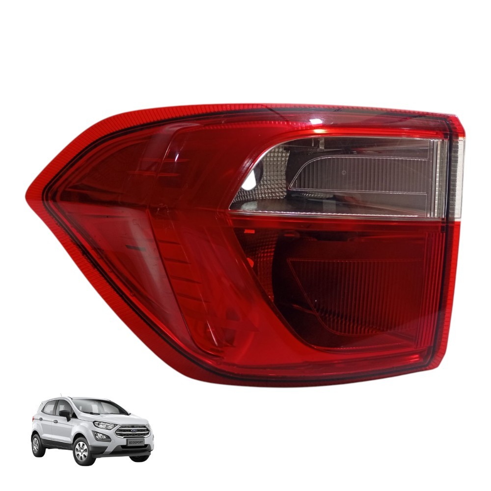 Lanterna Traseira Esquerda Ecosport 2018 2019 2020  Direito/passageiro Vermelho