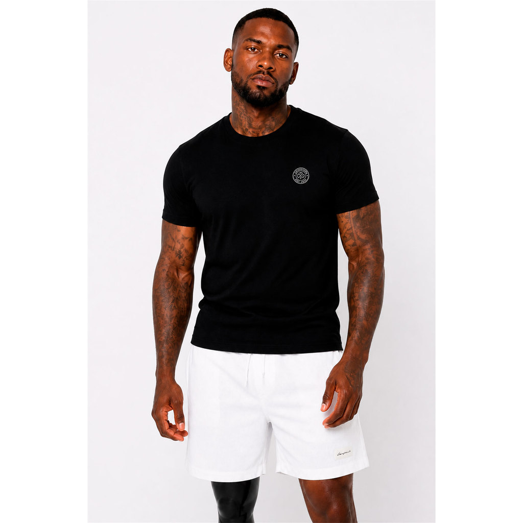Camiseta Slim Elastano Prestige Preta