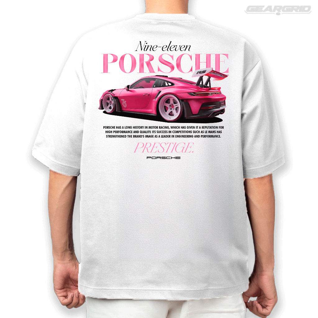 Camiseta Porsche Prestige 100% Algodão Envio Imediato Oversized Gearhead Unissex