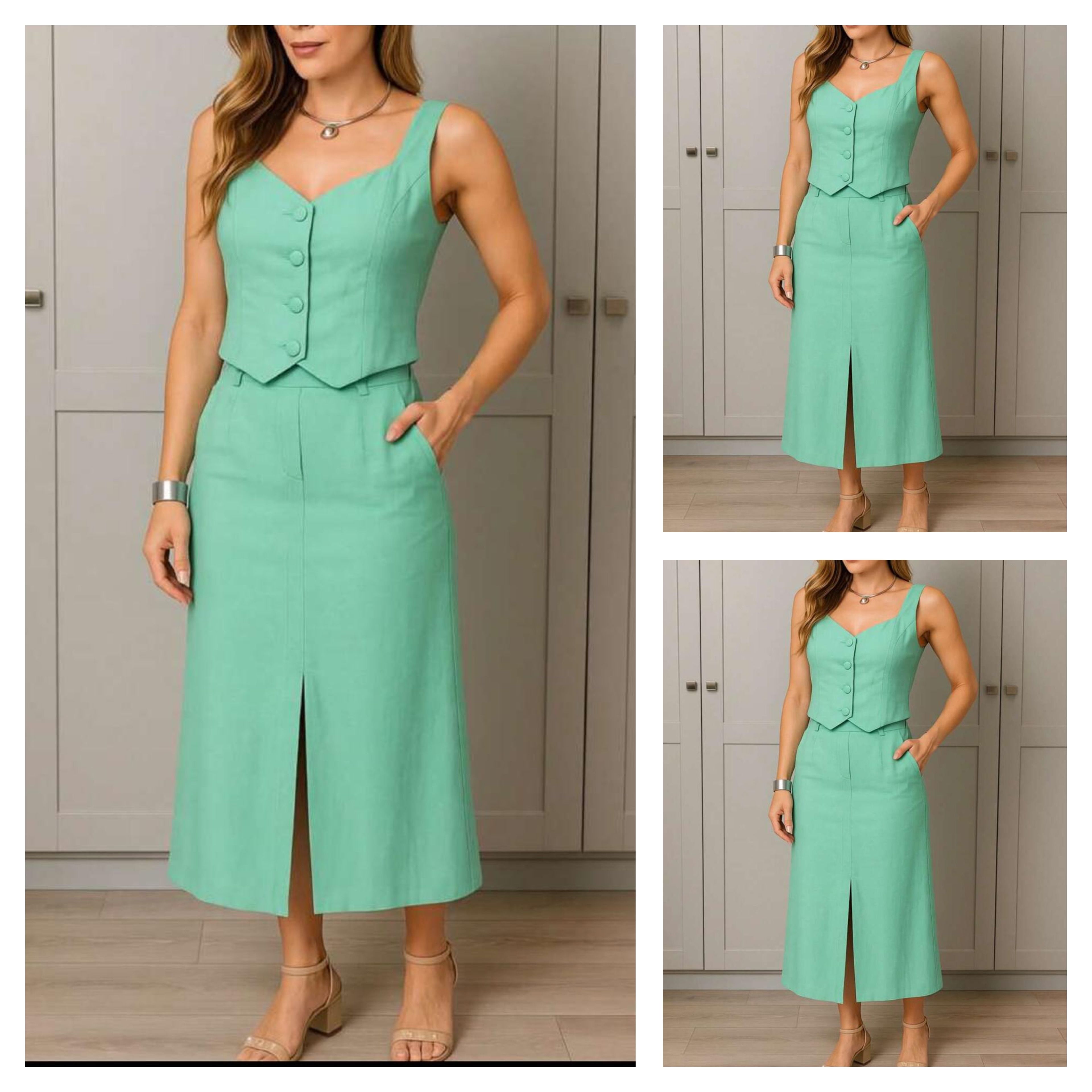 MOLDE EM PDF CONJUNTO SAIA E BLUSA