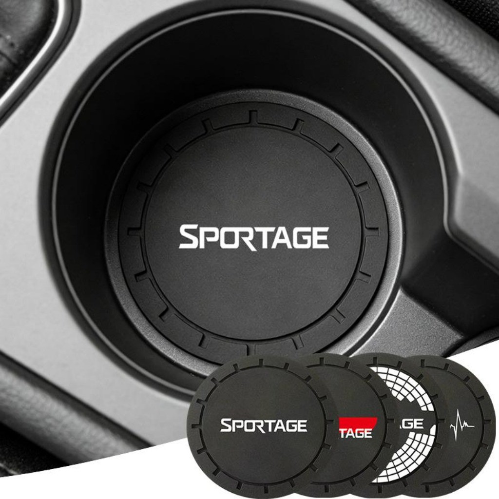 1 Peça Silicone Tapete Porta Copos Carro Acessórios Para Carro For Kia Sportage LX EX EX-Value EX-Prestige Hybrid