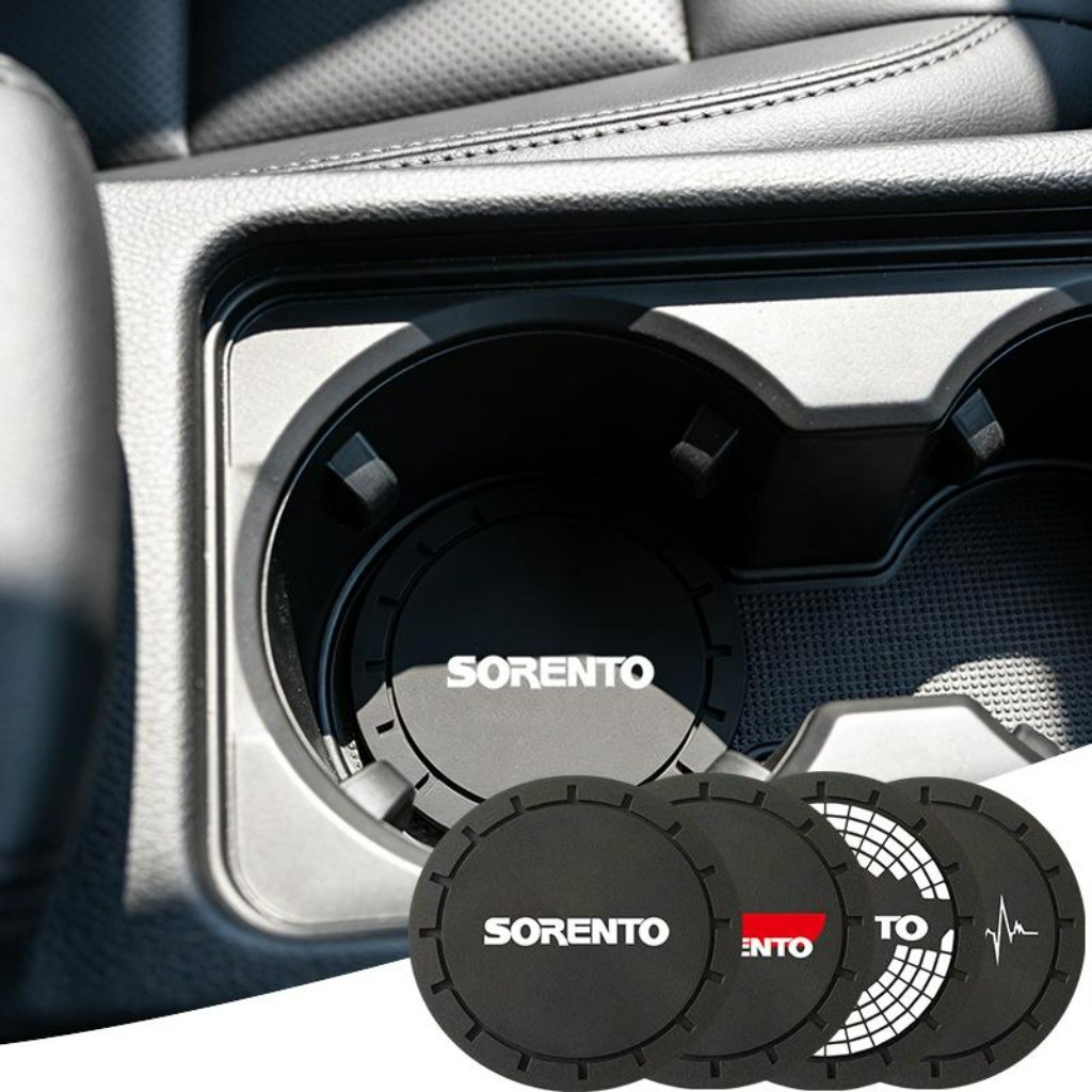 1 Peça Impermeável Porta Copo Antiderrapante Automotivo Interior Do Carro For Kia Sorento LX S EX SX Prestige Hybrid