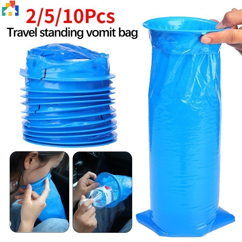 10Pcs Saco Vômito De Grande Capacidade Limpeza De Escola Higiênica Hotel Travel Supplies/Nausea Descartável Sickness Car Airplane Emesis Pouch